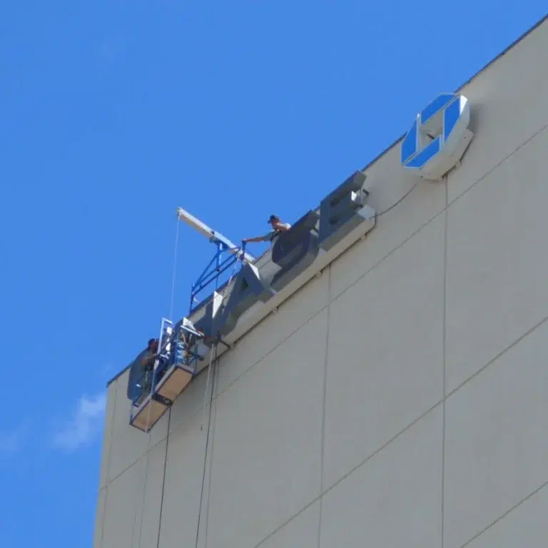 outdoor signs installation