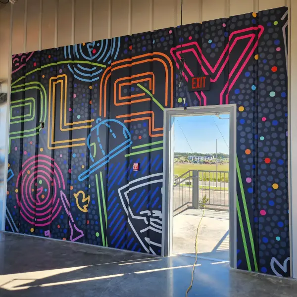 Printed Wide Format Wall Mural on Vinyl